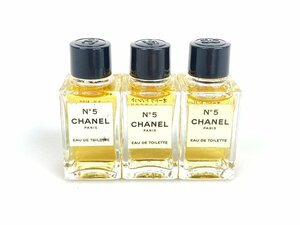 満量　シャネル　CHANEL　No.5　オードトワレ　4ml×3本　ボトル　ミニ香水　YMK675