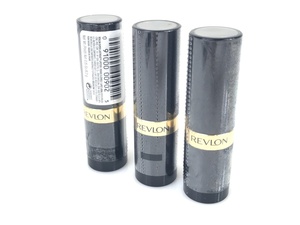  unused Revlon REVLON super last la slip lipstick 3ps.@ red / pink color KES-1116