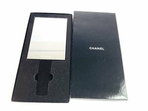 シャネル　CHANEL　 ハンドミラー　手鏡　ブラック/黒　メイク道具　ノベルティ/非売品　YZ-533