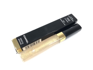  unused Chanel CHANELre-vuru sun tiyantoLEVRES SCINTILLANTES #307 lip gloss Gold lame KES-799