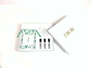 未使用　メゾン クリスチャン ディオール　Dior　アロマポット ポーチ セット/ラッキー オードパルファム スプレー 試供品 2ml×3　YZ-482