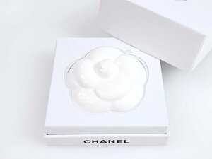 シャネル　CHANEL　カメリア　セラミック　ペーパーウェイト　アロマポット　オブジェ　置物　ホワイト　ノベルティ　箱付き　YZ-450