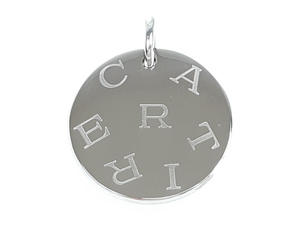  Cartier Cartier Circle plate очарование только колье верх кольцо для ключей брелок для ключа серебряный цвет YAS-3942