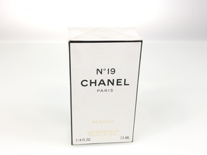 未使用　フィルム未開封　シャネル　CHANEL　No.19　パルファム　スプレー　7.5ml　YK-2278