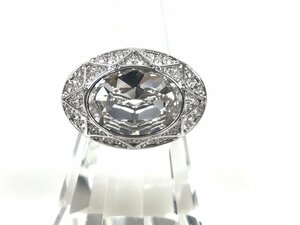  прекрасный товар Swarovski SWAROVSKI crystal Sophisticated кольцо кольцо печать :55/ полный размер 13 номер серебряный цвет YAS-6107