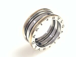 ブルガリ　BVLGARI　ビーゼロワン　3バンド　リング　指輪　サイズ　刻印＃52/実寸10～11号　750/ホワイトゴールド9.4ｇ　YAS-5871