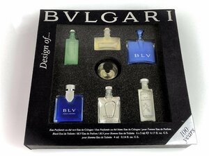 残多　ブルガリ　BVGARI　デザイン　オブ　ブルガリ　キット　ミニ香水　ボトル　7本セット　残量：満量～8割　YK-6246