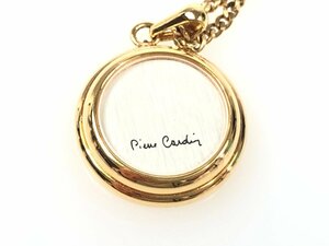 ピエールカルダン　Pierre Cardin　サークルプレート　ネックレス　ゴールドカラー　メンズ　レディース　YAS-7244