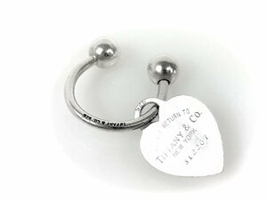  Tiffany TIFFANY return tu Heart plate key ring key holder silver 925 YAS-7437