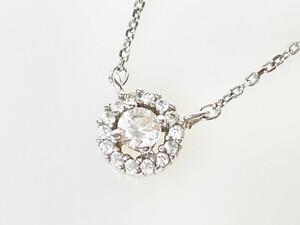 美品 ピュア　Pure PURE DAYS 　ホワイトサファイヤ　ネックレス　シルバー925　YAS-5275