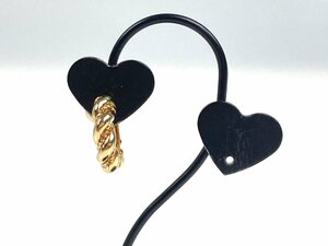 クリスチャン・ディオール　Christian Dior　ロープモチーフ　イヤリング　片耳のみ　ゴールドカラー　YAS-10668