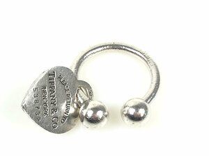  Tiffany TIFFANY return tu Heart plate key ring key holder silver 925 YAS-9921