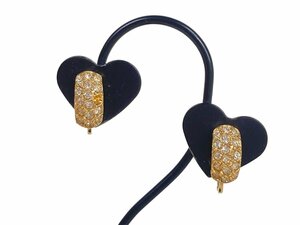  Nina Ricci NINA RICCI rhinestone earrings length :1.3cm Gold color YAS-10514