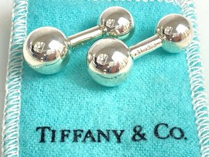  Tiffany TIFFANY dumbbell cuffs cuff links silver 925 YMA-1579