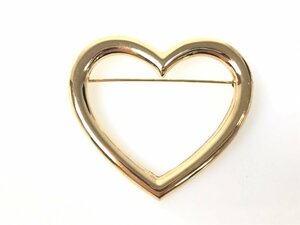  Nina Ricci NINA RICCI Heart brooch Gold color YAS-10504