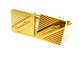 クリスチャン・ディオール　Christian Dior　スクエア　カフス　カフリンクス　ゴールドカラー　YMA-1290