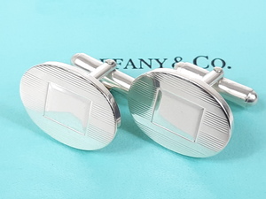 Tiffany TIFFANY stripe cuffs cuff links silver 925 YMA-137