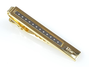 クリスチャン・ディオール　Christian Dior　ネクタイピン　ゴールドカラー×シルバーカラー　YMA-839