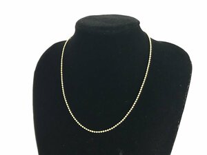  Christian * Dior Christian Dior ball chain necklace Gold color YAS-9947