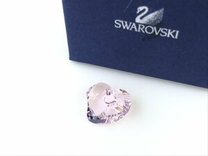 美品　スワロフスキー　SWAROVSKI　クリスタル　ハート　ネックレス　ペンダントトップのみ　ピンク　トップ1.5cm　YAS-5705