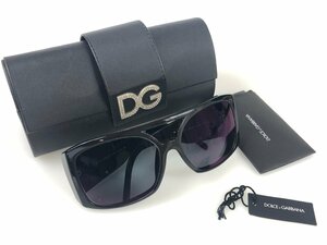  beautiful goods Dolce & Gabbana DOLCE&GABBANA rhinestone DG with logo sunglasses black YSG-72