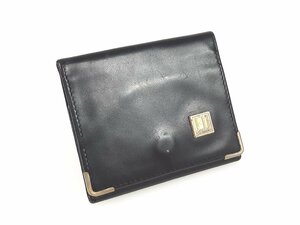 ダンヒル　dunhill　レザー　財布　コインケース　小銭入れ　黒/ブラック　YS-710