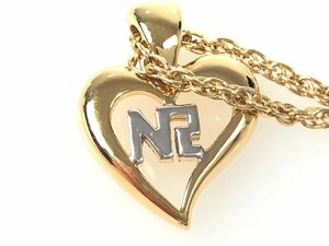  beautiful goods Nina Ricci NINA RICCI Heart Logo necklace Gold color YAS-8559