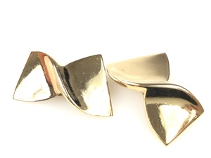 ji van si.GIVENCHY ribbon earrings Gold color length :3.5cm YAS-4839