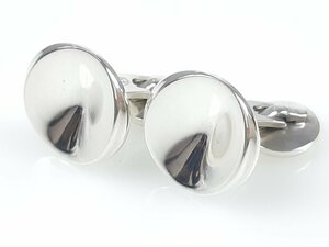  George Jensen GEORG JENSEN раунд запонки кафф links печать :74C серебряный 925 YMA-926