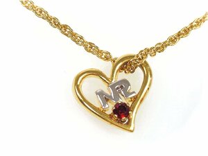  Nina Ricci NINA RICCI NR Logo Heart 1P Stone chain necklace YAS-9903