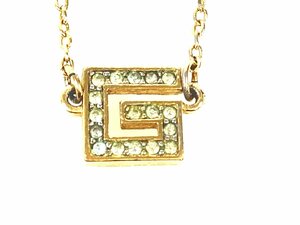 ji van si.GIVENCHY G Logo стразы колье Gold цвет YAS-10162