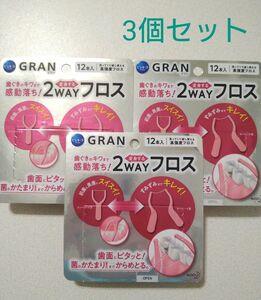 ★ピュオーラ★GRAN 2WAY フロス★12本入×3セット★ 花王★