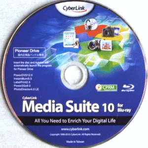 CyberLink MediaSuite 10 for BD ＋ CyberLink Media Suite DVD + インストールプロダクトキー(OEM版)のダウンロード販売