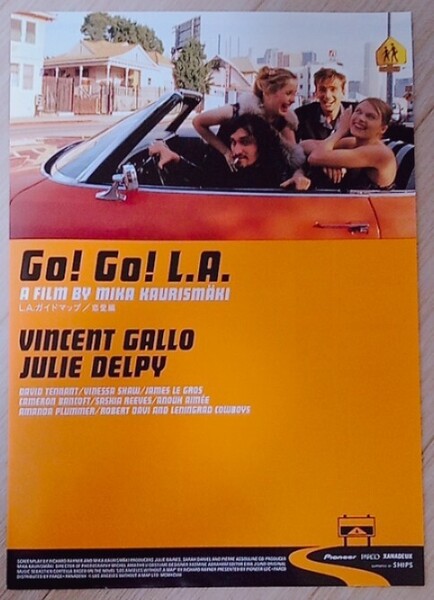 【送料無料】GO! GO! L.A. 映画フライヤー ミカ・カウリスマキ ヴィンセント・ギャロ ジュリー・デルピー 希少品 レア 入手困難