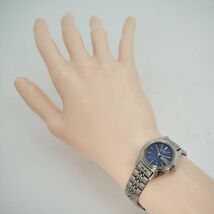316 SEIKO セイコー時計　レディース腕時計　自動巻き　デイデイト　ブルー_画像4