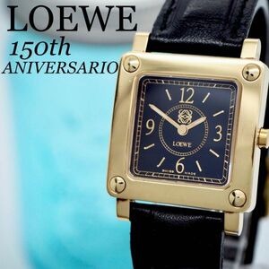 49[150 anniversary limitation ]LOEWE Loewe clock lady's wristwatch 18KGP rare 