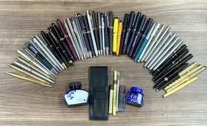 ［同梱不可］【51本】 PARKER MONTBLANC PILOT 万年筆 ボールペン シャーペン インク 筆記用具 まとめ売り ■24423