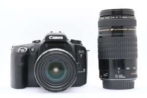 Canon EOS7 + 28-105mm F3.5-4.5 + 75-300mm F4-5.6 キヤノン AF一眼レフ レンズ