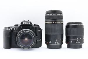 Canon EOS7 +28-80/3.5-5.6+80-200/4.5-5.6+75-300/4-5.6 キヤノン ズームレンズ
