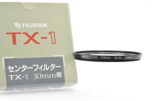 極美品 FUJIFILM TX-1 CENTER FILTER TX30mm用 ND-3x 58mm センターフィルター フジフィルム カメラアクセサリ 説明書 元箱付 ■24864