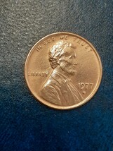 アンティークコイン アメリカ 1977年 リンカーン 1セント硬貨 ミントマークD US77L1060513_画像9