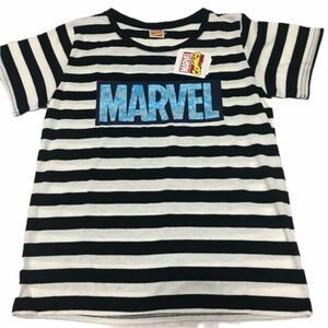 150cm トップス Tシャツ 半袖 MARVEL アメコミ 男の子 女の子 子供服 新品 未使用 タグ付き ボーダー 夏服 夏物