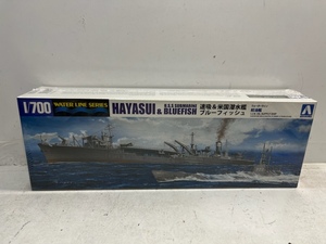 アオシマ文化教材社 プラモデル 1/700 ウォーターラインシリーズ 限定 給油艦 速吸＆米潜水艦ブルーフィッシュ 限定版 12123 未開封品