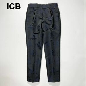 ICB アイシービー パンツ 柄 パターン サイドライン 2 レディース B52413-99