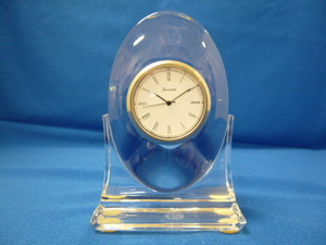 （T17430） Baccarat Tranquility バカラ　トランキリティ クリスタルガラス 置時計