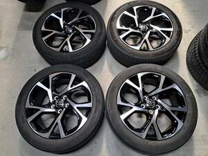 【良品/2019年製】 トヨタ C-HR 純正 18×7J +50　5H114.3 ハブ径60mm　ミシュラン PRYMACY3　225/50R18 カローラクロス 流用 ノーマル戻し