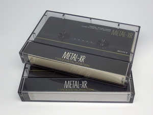  использованный . кассетная лента *SONY METAL-XR 60 × 2 шт TYPE Ⅳ / metal позиция 