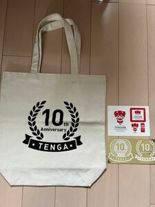 TENGA茶屋　トートバッグ　ステッカー