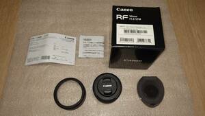 ★☆CANON RF 50mm F1.8 STM レンズフード　PLフィルター付　美品☆★