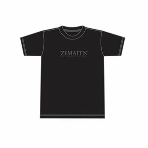 送料無料 新品 ZEMAITIS Logo T-Shirt, Extra Extra Large ゼマイティス 半袖 Tシャツ メンズ XXLサイズ 黒 ブラック black コットン100%